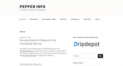 Desktop Screenshot of pepperinfo.com