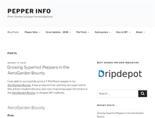 Tablet Screenshot of pepperinfo.com